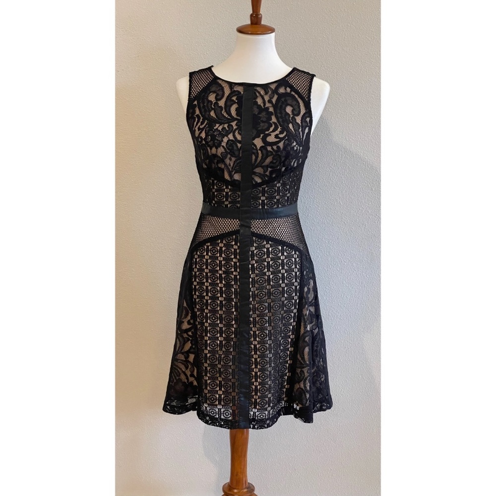 Mossimo Black Lace Illusion Dress NWT Size S